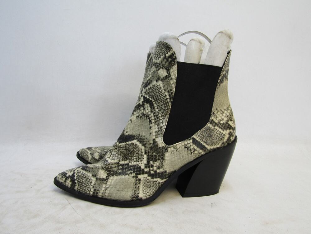 Steven By Steve Madden Womens Size 9.5 Snake Skin Print Fashion Booties